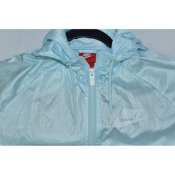 Nike Sportswear Windrunner Women’s Jacket Size M Mint/White Full Zip  -Flaws- - Picture 2 of 14